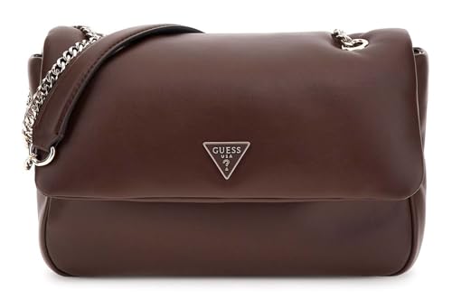 GUESS sac à épaule Sunetra sac bandoulière convertible aspect cuir marron chic