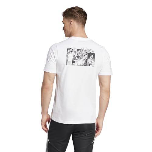 adidas Messi Icon Graphic - Camiseta para hombre, blanco, M