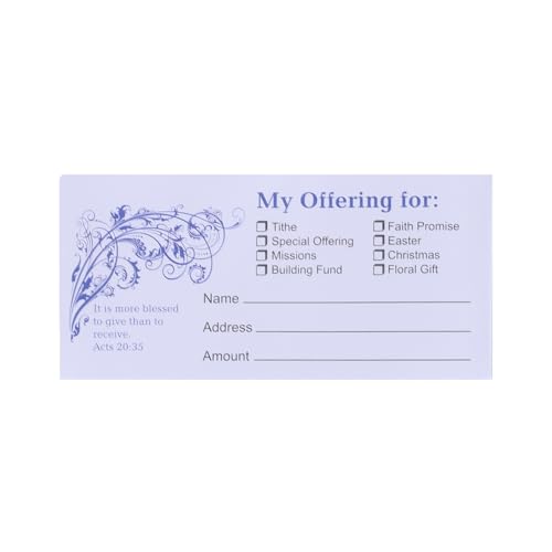 Swanson Offering Envelopes 100 CT Blessed to Give