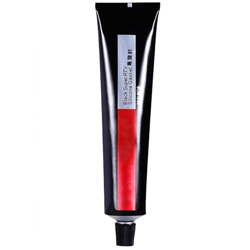 Image of Black Silicone Sealant,High Temperature Silicone Sealant,Waterproof Multi-Purpose Sealant for Cars,Windscreens,Windows,Headlights,Bathroom,Black Tyre Repair,Strong Adhesive & Caulk for Everything
