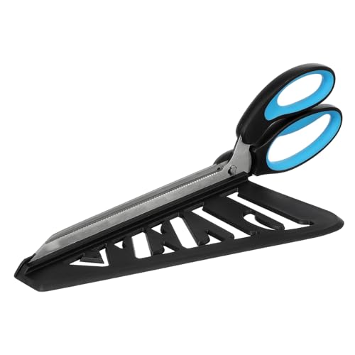 ABOOFAN 1 Pc forbici per pizza inossidabile forbice per pizza acciaio per pizze Spatola per pizza tagliapizza coltelli pizza tagliatorte forbice multifunzionale pizza siccors plastica Blue