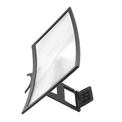 Amplificador de pantalla de acrílico de 12 pulgadas diseño curvo con soporte plegable
