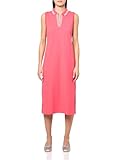 Nautica Johnny - Vestido de Manga Corta a Rayas para Mujer, Rojo Rouge, M
