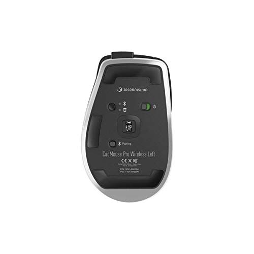 3Dconnexion Cadmouse Pro Wireless - Mouse - Ergonomic - Left-Handed - 7 Buttons - Wireless - Bluetooth, 2.4 Ghz - Usb Wireless Receiver #TOP4