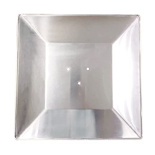 Kwadratowy propan, grzejnik tarasowy, górna osłona reflektora, 4-stronny zamiennik do grzejników szklanych, 10,7 cm / 4,2 cala, trwałe i wydajne rozprowadzanie ciepła, akcesoria do ogrzewania
