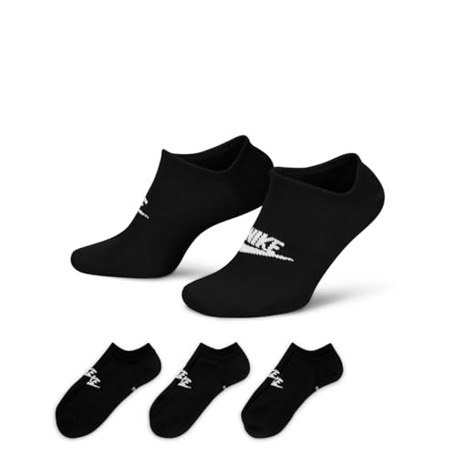 Image of Nike Unisex Adult Sportswear Dri-FIT Everyday Essential No-Show Socks (3-Pack) | Mens and Womens