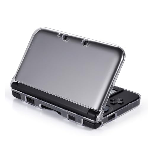 3DS XL Case   Carcasa rígida transparente para Nintendo 3DS XL LL   [Nuevo diseño de bisagra modificado]