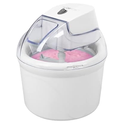 Clatronic Eismaschine | bis zu 1500 ml | Sorbet, Eiscreme, Frozen Joghurt | Zubereitungszeit: 20-40 Minuten | Inkl. Rezeptvorschläge | Nachfüllöffnung | Speiseeisbereiter mit Kältespeicher | ICM 3764