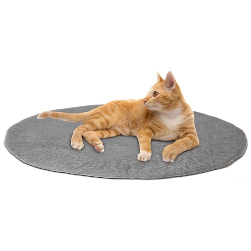 HAUSSIMPLE Cat Bed Mat Merino Wool Large Gray