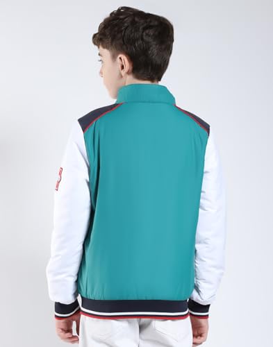 Image of Monte Carlo Boys' Regular Fit Printed Collared Neck Full Sleeve Winter Jacket | Trendy Printed Pattern | Warm Soft Fabric | Stylish Winter Outerwear for Boys (Pack Of 1)