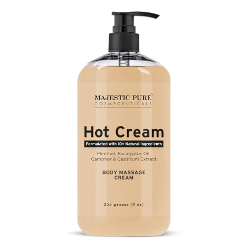 Majestic Pure Hot Cream | Cream for Body, Anti Cellulite Cream for Thighs and Butt | Moisturizing...