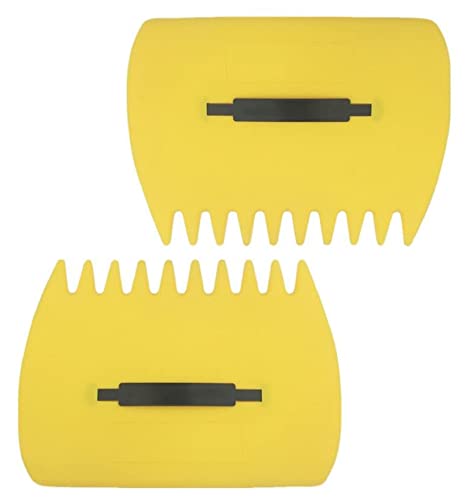 G-BAR Leaf Grabber Set Paw Handheld Hazelnut Leaf Scoop Fast Lawn Remove Fallen Collection Great Tool Lawn Claw Leaf Blade Used to Pick Up Leaves, Grass Clippings, Trash (Yellow)
