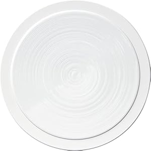 DEGRENNE | Luxury French Dinner Plates | Bahia Collection | Set of 4 | White