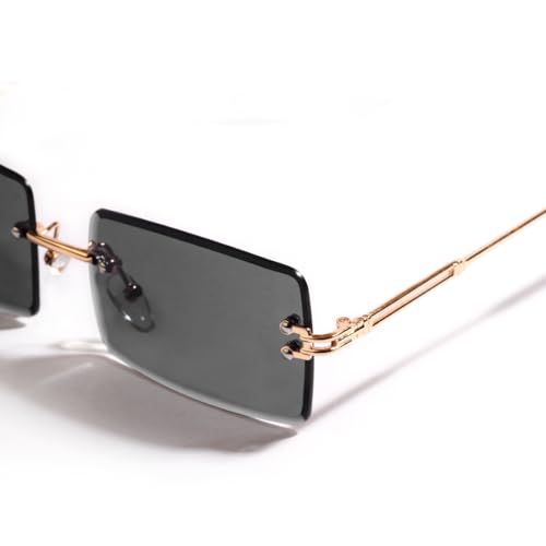 Image of SAM AND MARSHALL HARPER Eyeglass I Light Weight Frames I Rectangle Shape I Sheet Metal Frames I Prescription Friendly I Men & Women