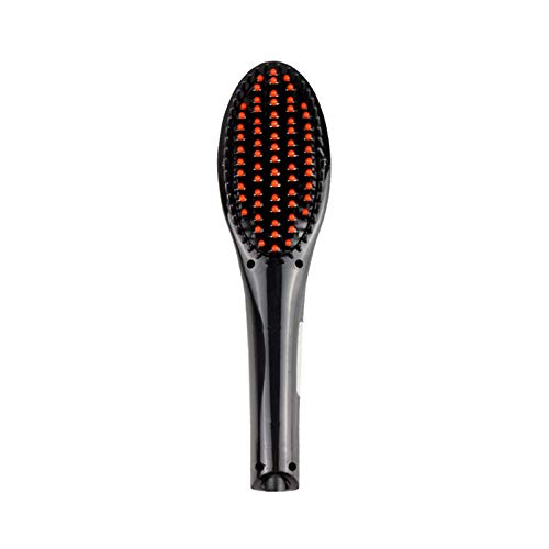 Pesfehhy Cepillo para Alisar el Cabello con Enchufe de la UE-Cepillo de Paso Secador de Cabello Anti-Escaldado RáPido,Bloqueo de Temperatura Calentamiento para Estilo de Cabello