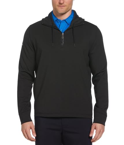 Callaway Mens Midweight Aquapel Thermal Hoodie Black Heather 1 XX-Large