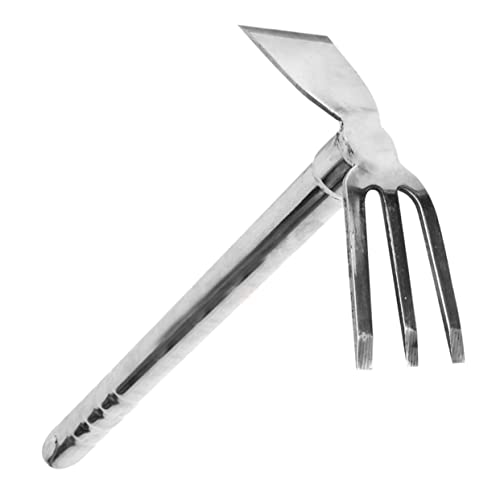 BEBEMOKO Garden Hoe Stainless Steel Tool for Digging and Planting Durable Gardening Gadget for Soil Loosening for Vegetable and Flower Cultivation Great Present for Gardeners