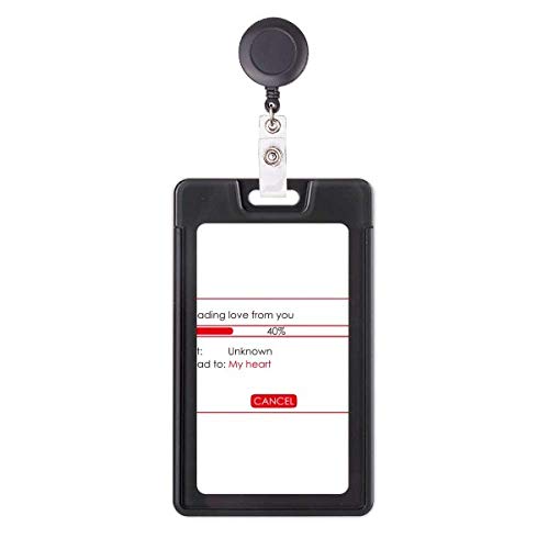 Étui rétractable pour badge original au bureau avec cordon extensible imprimé Download Your Love