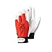 Produktbild EcoTec Rot 12 Paar - Montagehandschuhe aus Ziegenleder, Leder Handschuhe Arbeitshandschuhe, Lederhandschuhe mit Klettverschluss: ISO, CE PSA CAT II, EN 420, EN 388 - Gr. 9