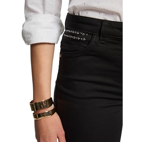 Pantalon femme Morgan 252-poly classique noir fluide