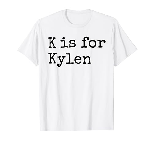 K personalizado es para Kylen Name Student Kindergarten Camiseta