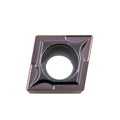 Hunricho 20 STÜCKE Hartmetall Einsatzschneider für regelmäßige Edelstahl Maschinen Drehmaschine Fräseinsätze Drehwerkzeuge mit Fall DCMT070204DCMT21.51 CCMT060204 CCMT21.51 für Edelstahl