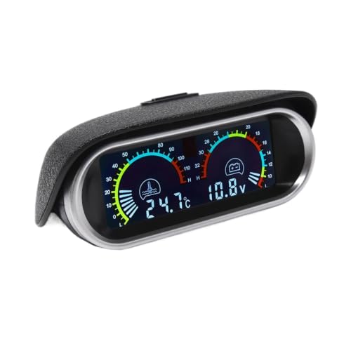 Voltmètre numérique de voiture avec jauge température eau LCD et capteur