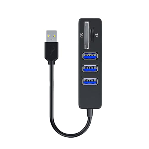 USB拡張アダプター5ポートUSBアダプター高速カードリーダーコンピューター用クイックデータ転送キーボードスプリッター