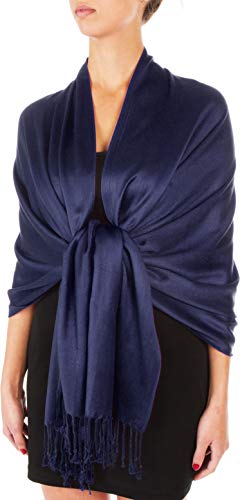 Sakkas 78" X 28" Rayon from Bamboo Soft Solid Pashmina Feel Shawl/Wrap/Stole