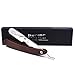 Parker SRDW Professional Shavette Razor – Walnut Wood Handle, Stainless Steel Arm & Clip Lock System for Secure Blade Fit, 5 Blades Included