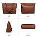 befen Soft Genuine Leather Tote Bag for Women, Ladies Work Purses Totes Bags Shoulder Handbag Purse with Compartments Cognac Brown