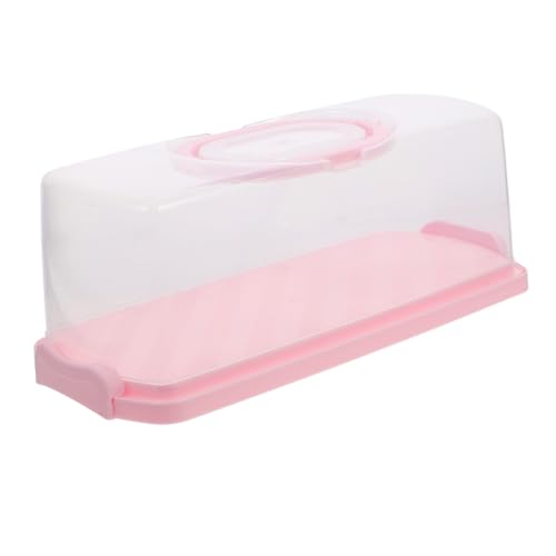 BESTYASH Boîte à Gâteau Rectangulaire Avec Couvercle Boîte De Rangement Transparente Pour Biscuits Plastique Pour Pains Et Gâteaux