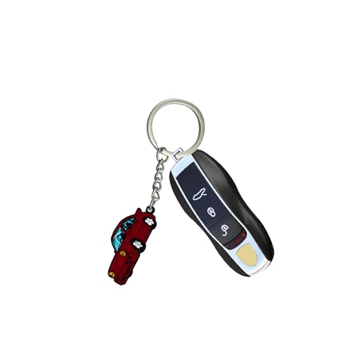 Image of Car Keychain Compatible with Vintage Porsche 911,Metal Key Chain,For Porsche 911 Key chain, Enamel Keychain