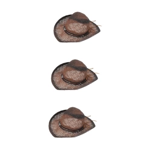Chapeau de plage style bonnet original de cowboy en paille ajustable pour l été