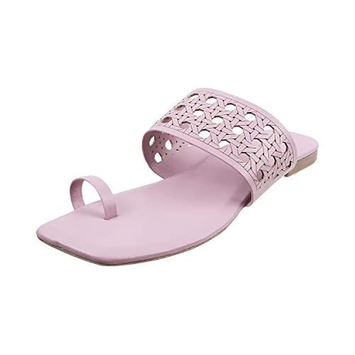 Image of Metro Womens Synthetic Lightgreen Slippers (Size