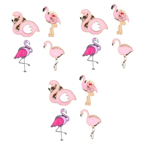 Broches de flamenco COLLBATH: lote de 12 piezas de esmalte para vestidos y ropa
