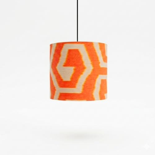 Image of ExclusiveLane 'Amber Sunset' Pendant Hanging Lights for Living Room (22.8 Cm, Cotton Wrapped Over Polyvinyl, Set of 1) | Pendant Lights for Ceiling Lights for Living Room Hanging Lamps for Bedroom