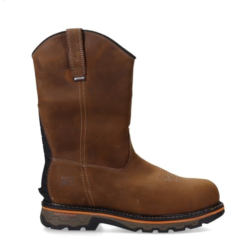 Timberland PRO Timberland PRO Men's True Grit Pull On Composite Safety Toe Waterproof Industrial Western Work Boot, Brown-2024 NEW, 7 M US