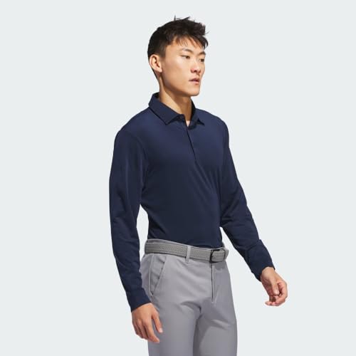 adidas Men's Core Long Sleeve Golf Polo Shirt4