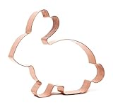 The Fussy Pup Chunky Bunny Cookie Cutter 4.75 in Copper Handmade in the USA
