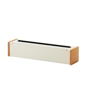 ideaco (イデアコ) ラップホルダー 収納 幅37.5✕奥行9✕高さ8.5cm Wrap case 750f sand white (ラップケース 750f サンドホワイト)