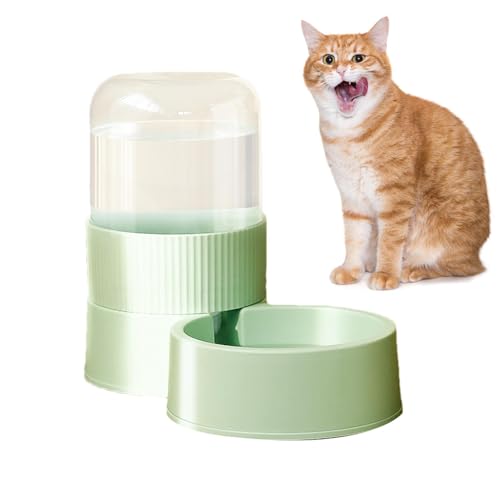 Alimentador automático de gatos, alimentador de mascotas automático | Alimentador de alimentos automotrices de gran capacidad Feeding Cat Dispenser,Pequeño tazón para perros lavable para mascotas para