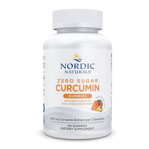 Nordic Naturals Zero Sugar Curcumin Gummies, Mango - 60 Gummies - 200 mg Optimized Curcumin Extract - Great Taste - Antioxidant Support, Healthy Metabolic Balance - Non-GMO, Vegan - 30 Servings - image 1