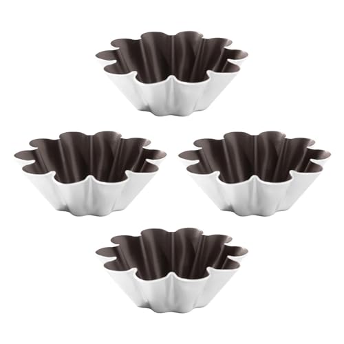 4 moldes para tartas de huevos, moldes pequeños para tartas, cupcakes, postres, de aluminio, pequeños moldes para cupcakes, tazas