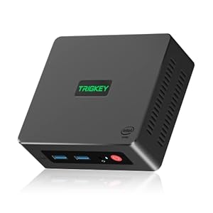 TRIGKEY G4 Mini Computer 12th Gen Intel N100 4C/4T 16G DDR4 500G M.2 PCIE1 SSD Mini PC Desktop PC,Wi-Fi 6 Working Micro PC, 4K@60Hz UHD Graphics Dual Display/BT 5.2