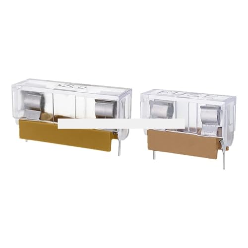 Porte-fusible 5x20/6x30 mm avec couvercle transparent isolant, boîtier PCB 10A jaune
