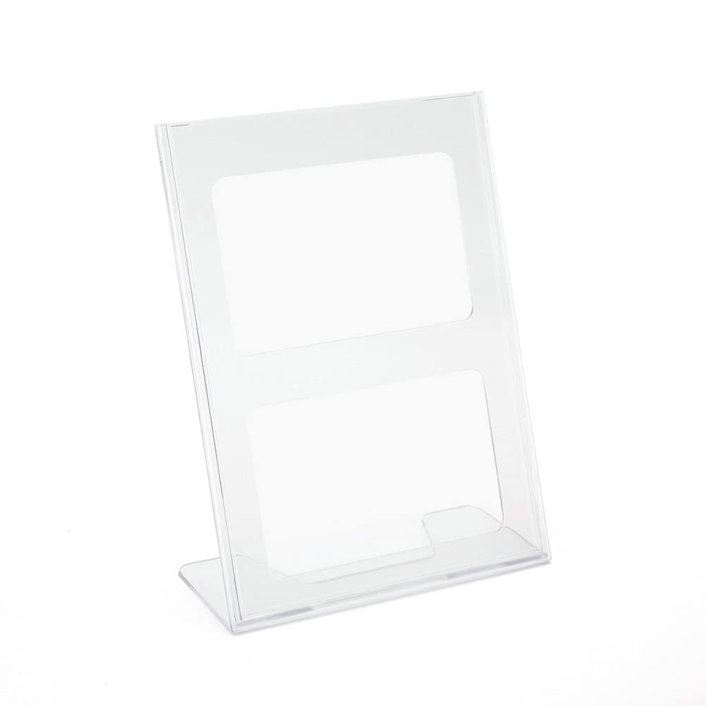 5 x A4 Acrylic Sign Holders Menu Holders Lean to Perspex Leaflet