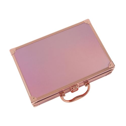 Mallette de maquillage rose portable pour organiser votre coiffeuse