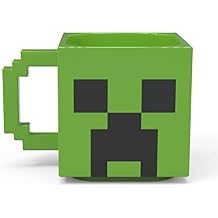 Zak Designs Minecraft Creeper Unique 3D Character Sculpted Ceramic Coffee Mug, Collectible Keepsake and Wonderful Coffee Mug 21oz, Creeper, BPA-Free