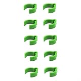 GLFLOW Spiralschlauchschellen, 10 Stück, grün, Spiralschlauchschellen für Festool D27 Vakuumschläuche, 27 mm Kunststoff-Kabel-Organizer für Schleifer, Staubabsaugung